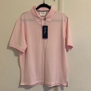 Men’s Walter Hagen clubhouse solid pique polo in light pink! NWT